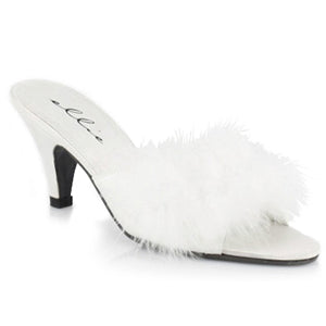 Phoebe 2.5" Satin/Marabou Glamour Slippers