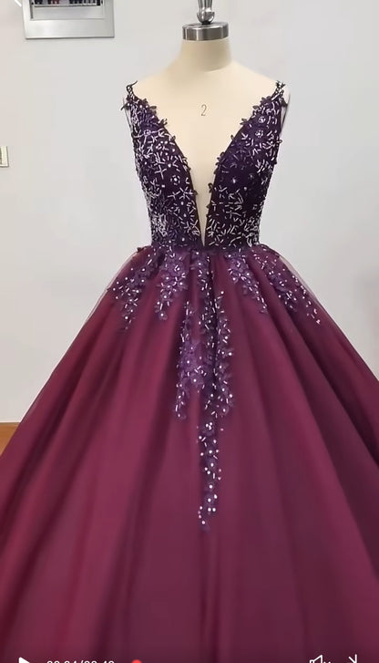 Sparkle Applique/Tulle Ball Gown All Sizes/Colors