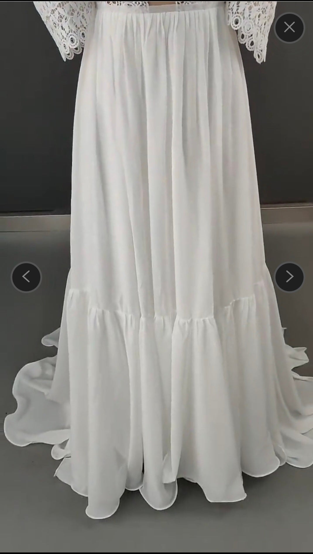 Lydia Boho Sheath Wedding Gown All Sizes/Colors