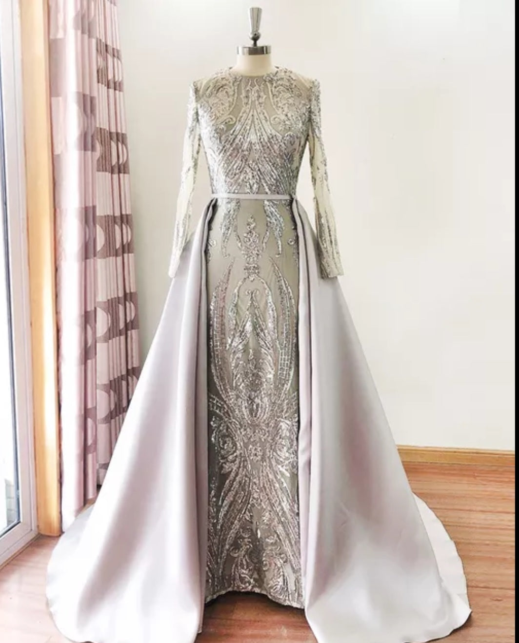 Sequined Wedding Gown Set All Sizes/Colors