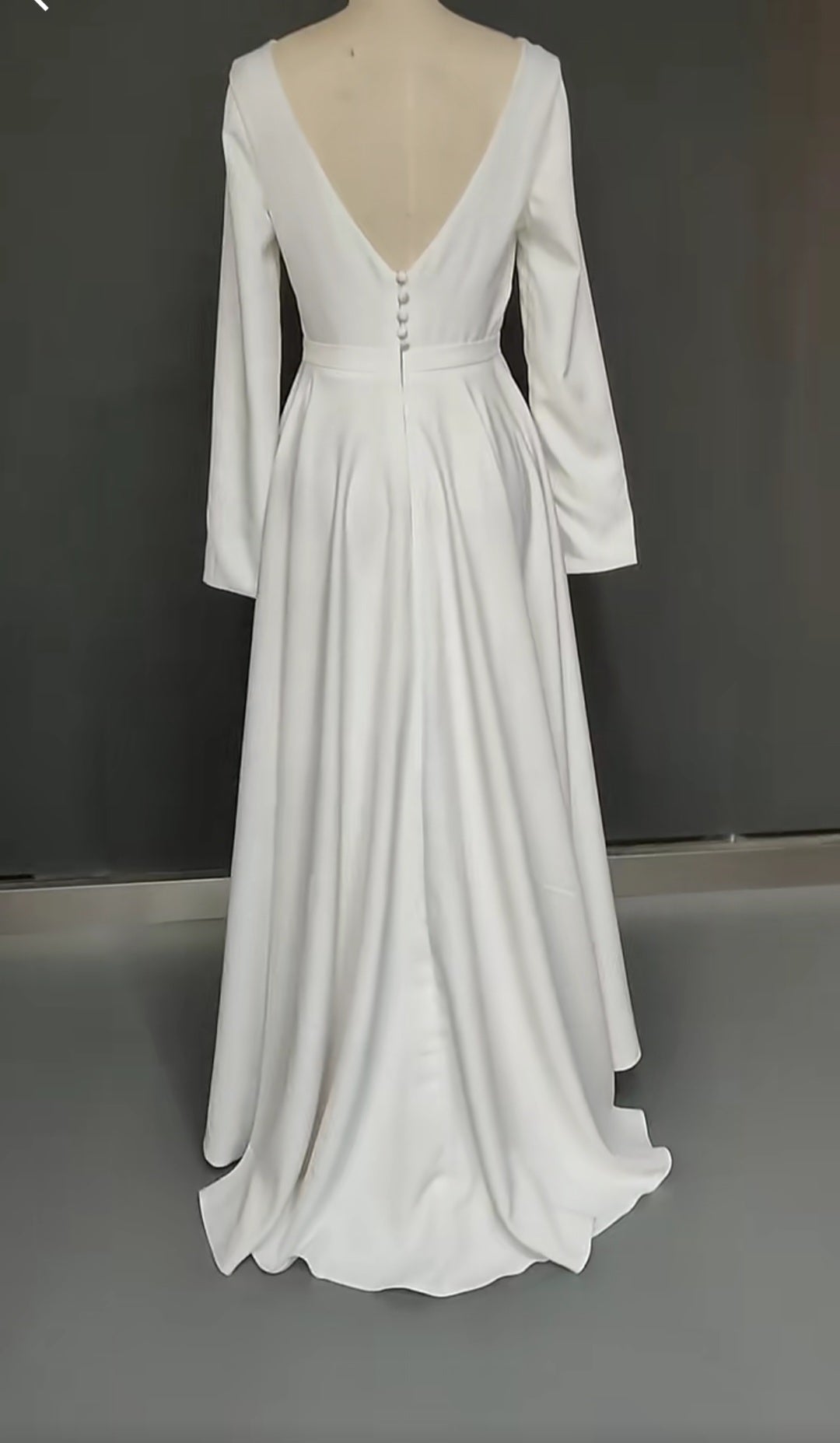 Satin High Low Vintage Wedding Dress All Sizes/Colors