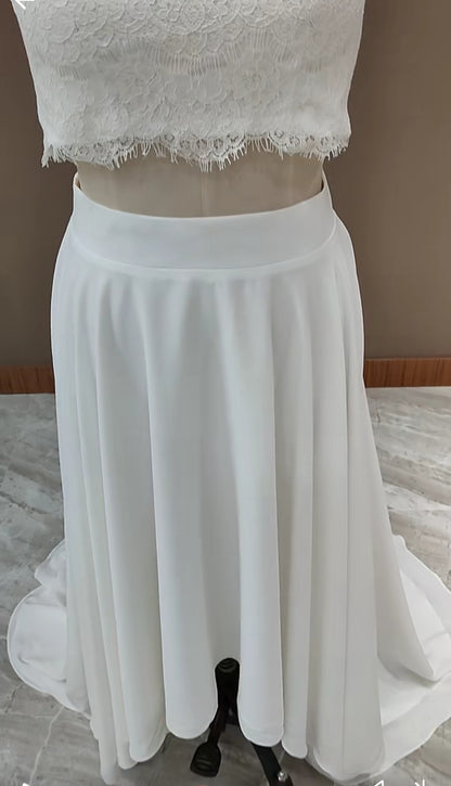 Chiffon High Low Wedding Skirt All Sizes/Colors