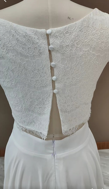 Eyelash Lace Wedding Crop Top All Sizes