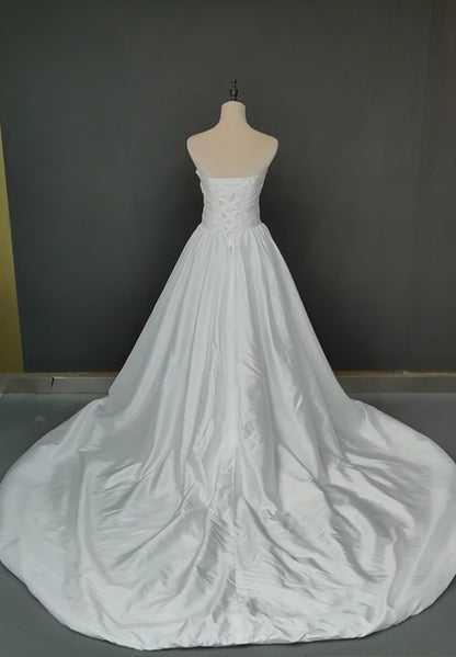 Taffeta High Low Tea Length Wedding Dress All Sizes/Colors