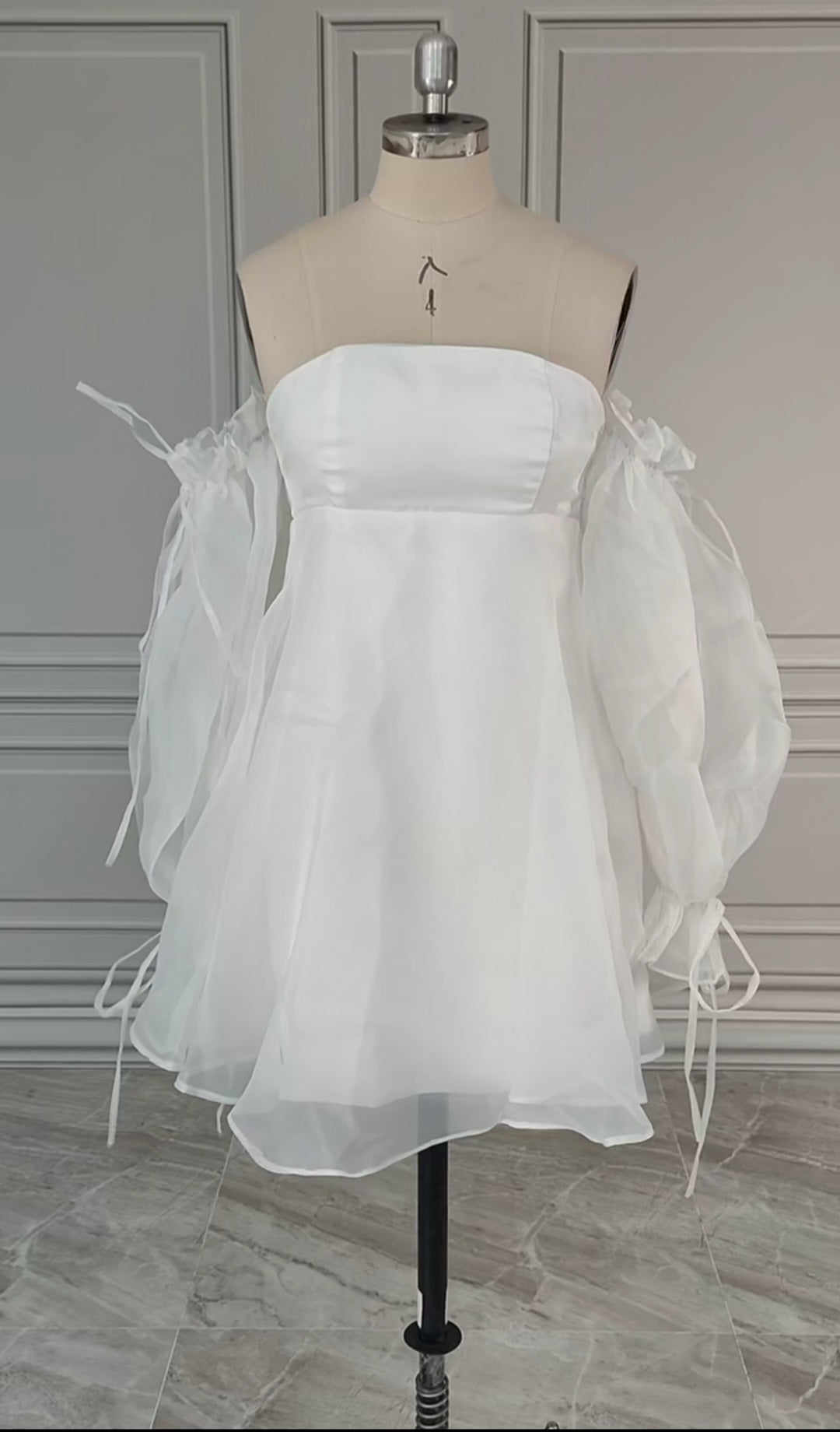 Organza Babydoll Wedding Dress All Sizes/Colors