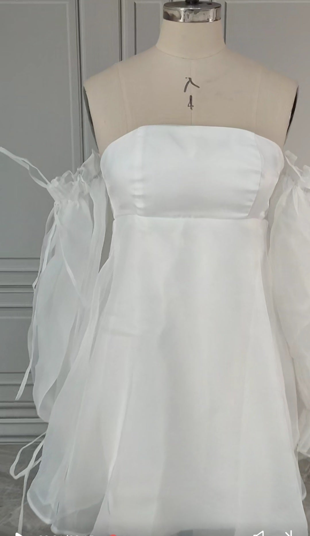 Organza Babydoll Wedding Dress All Sizes/Colors