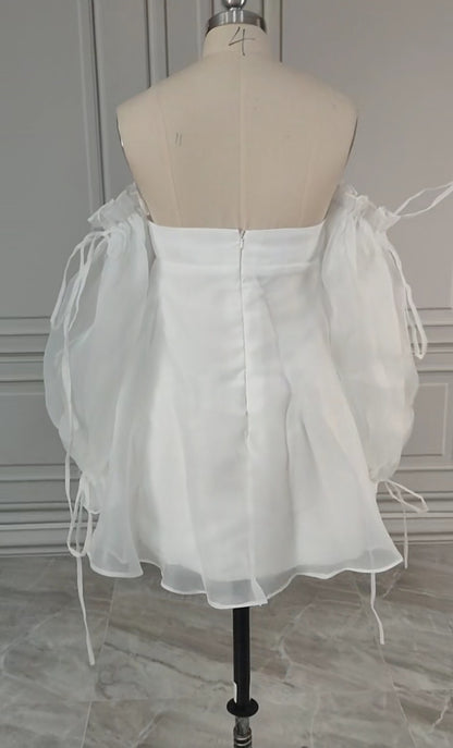 Organza Babydoll Wedding Dress All Sizes/Colors