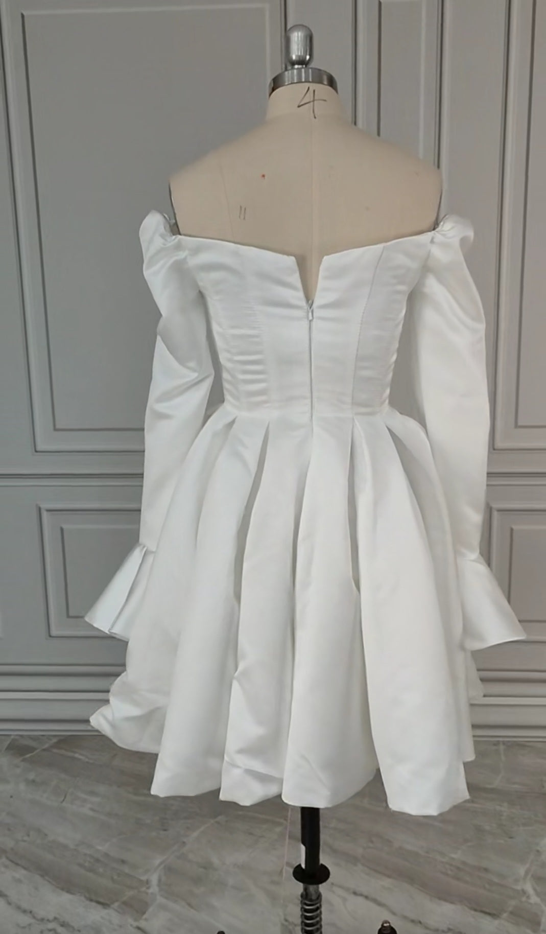 Celine Off Shoulder Satin Wedding Dress All Sizes/Colors