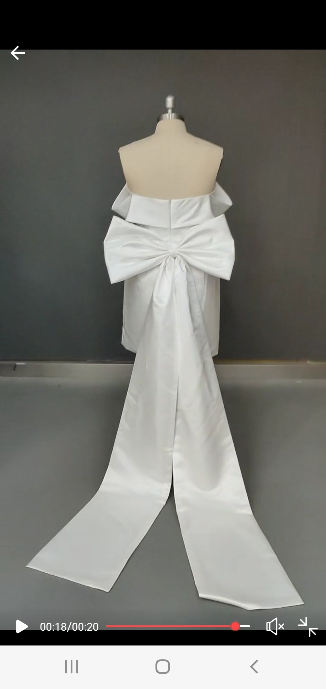 Marylou Vintage Bow Back Wedding Dress All Sizes/Colors