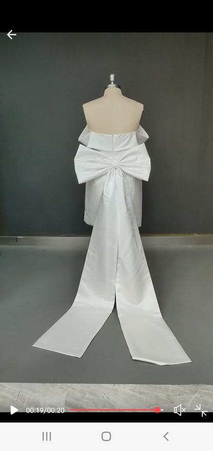 Marylou Vintage Bow Back Wedding Dress All Sizes/Colors