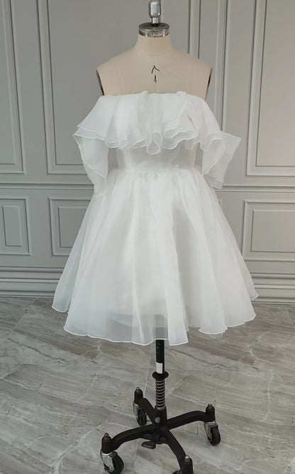 Rhonda Vintage Organza Wedding Dress All Sizes/Colors