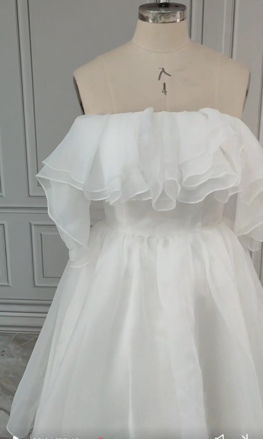 Rhonda Vintage Organza Wedding Dress All Sizes/Colors