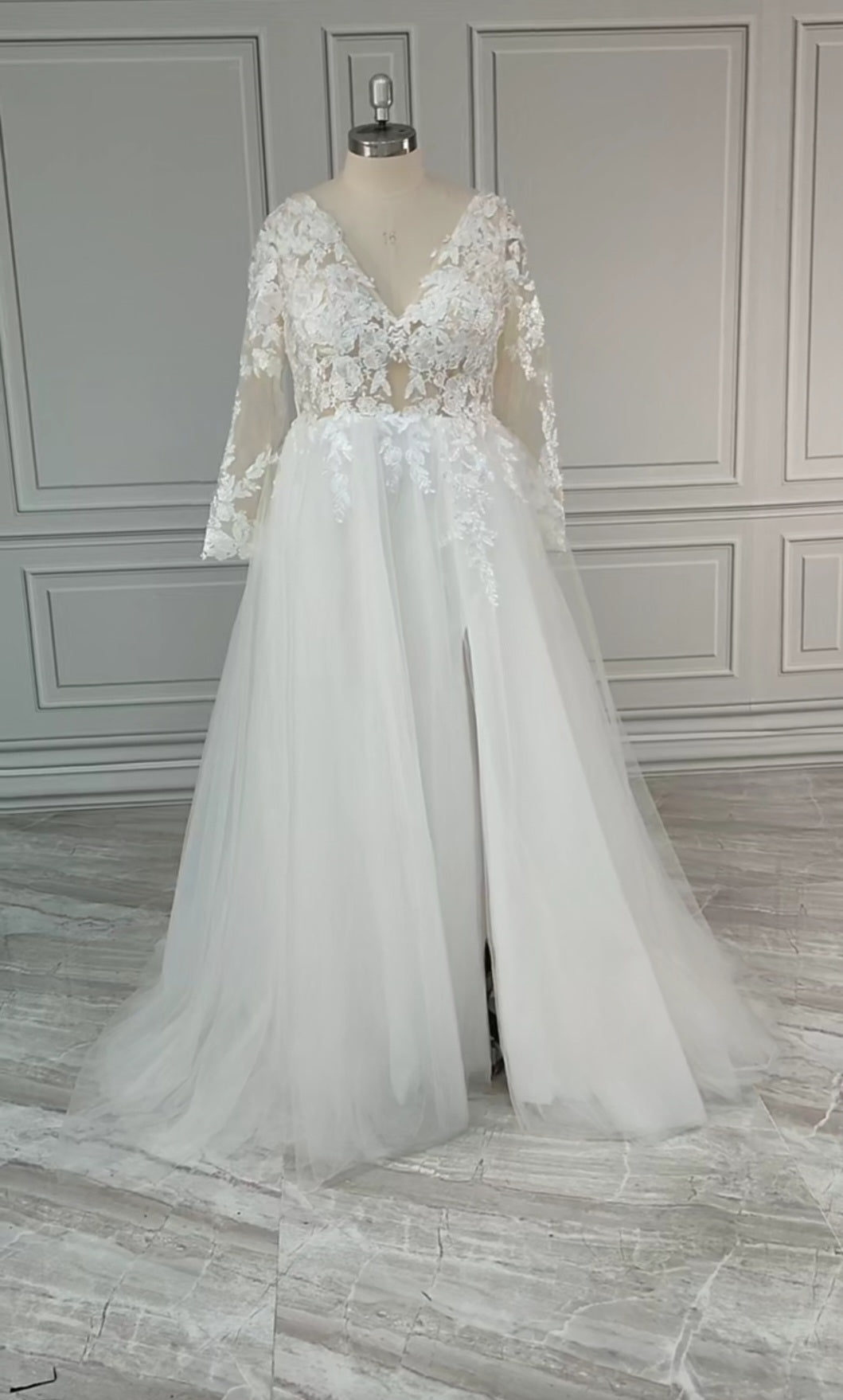 Gina Lace Applique/Tulle Sexy Wedding Gown All Sizes