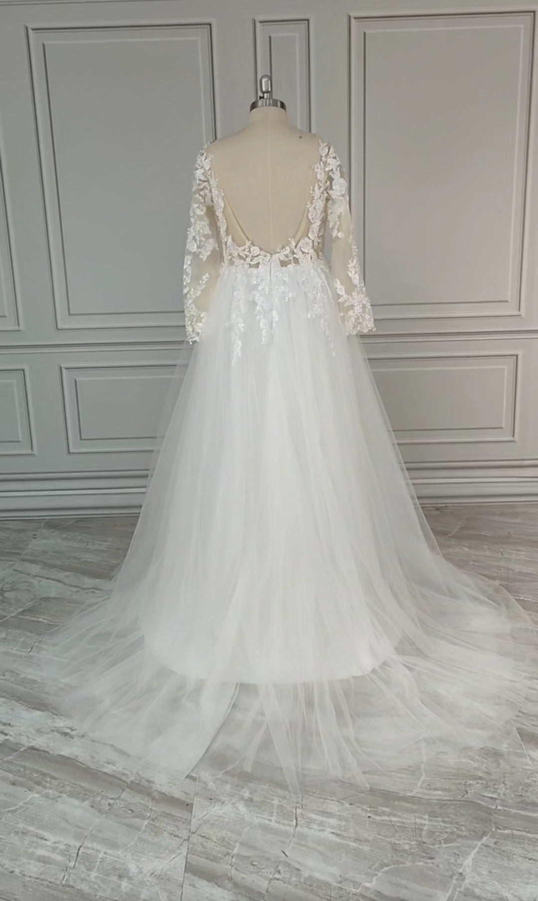 Gina Lace Applique/Tulle Sexy Wedding Gown All Sizes