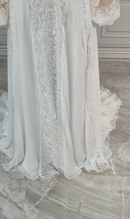 Belinda Boho Lace/Tulle Wedding Gown All Sizes