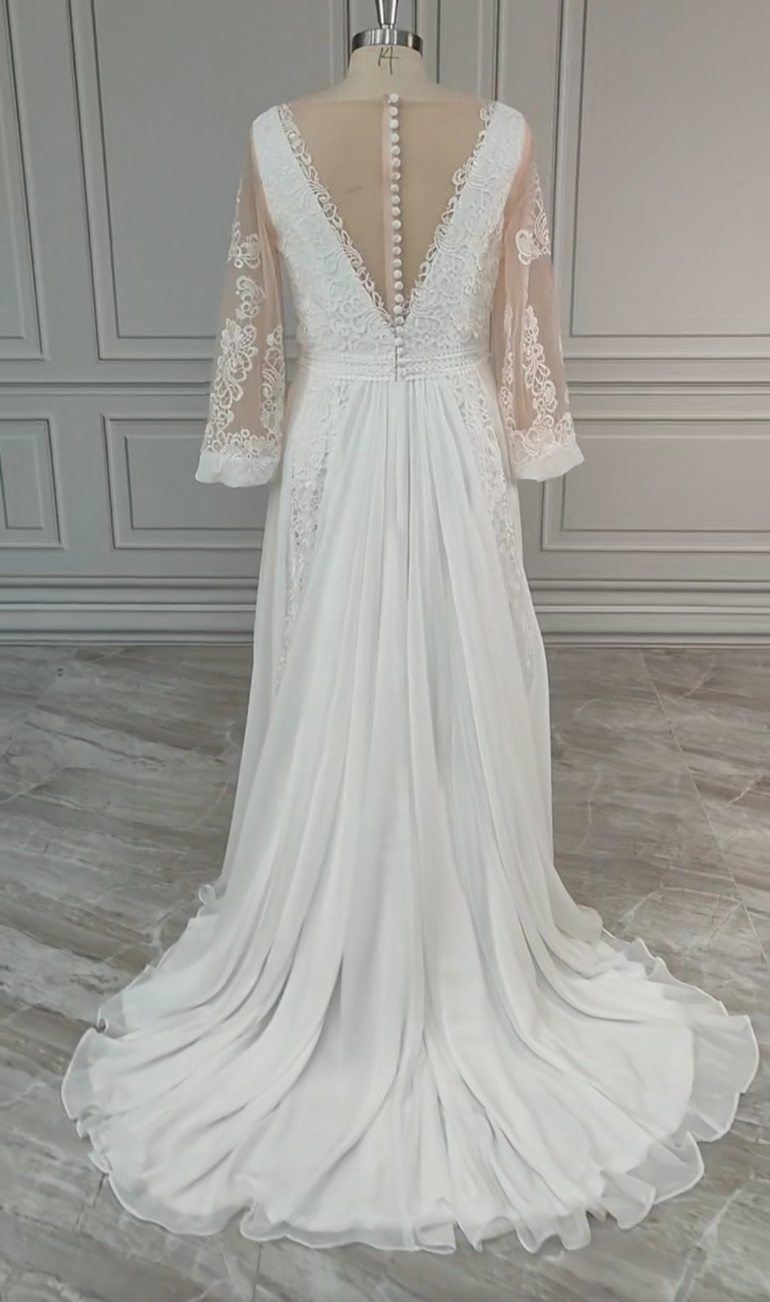 Belinda Boho Lace/Tulle Wedding Gown All Sizes