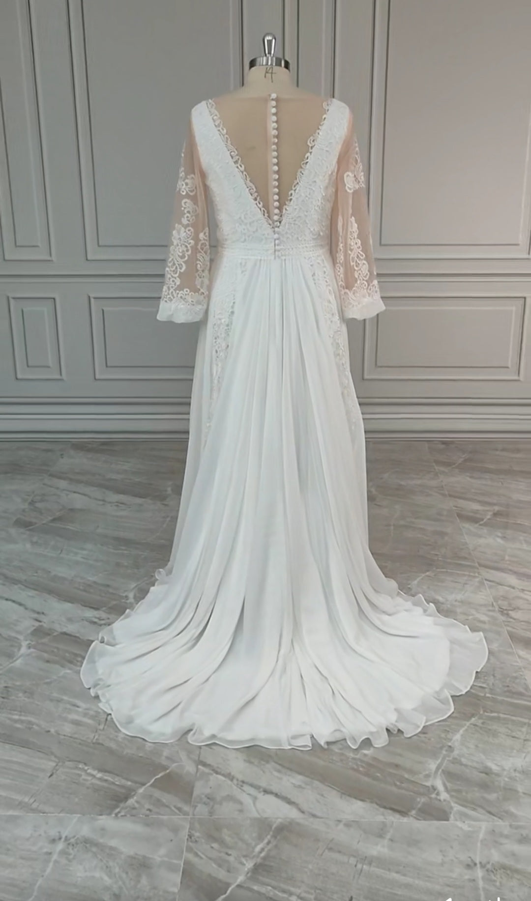 Belinda Boho Lace/Tulle Wedding Gown All Sizes