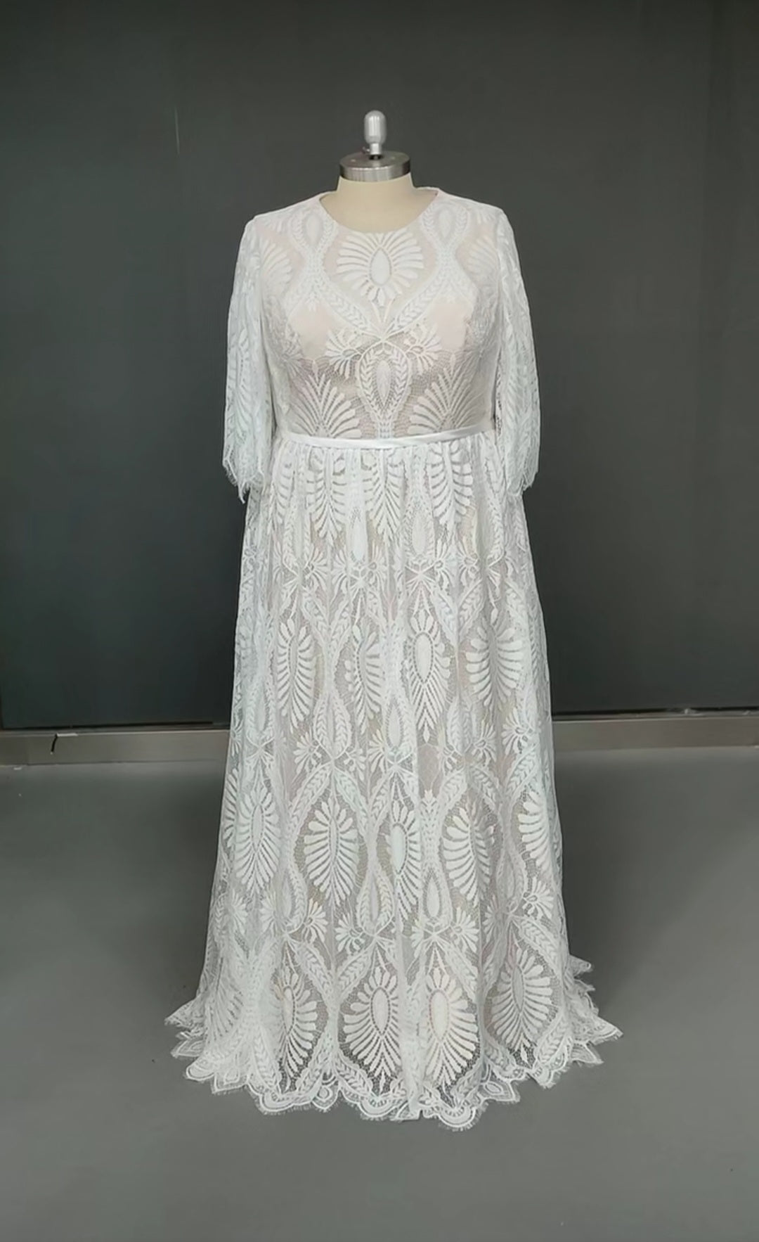 Mary Anne Boho Lace Wedding Gown All Sizes/Colors