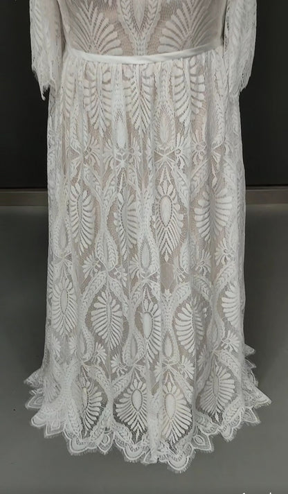 Mary Anne Boho Lace Wedding Gown All Sizes/Colors