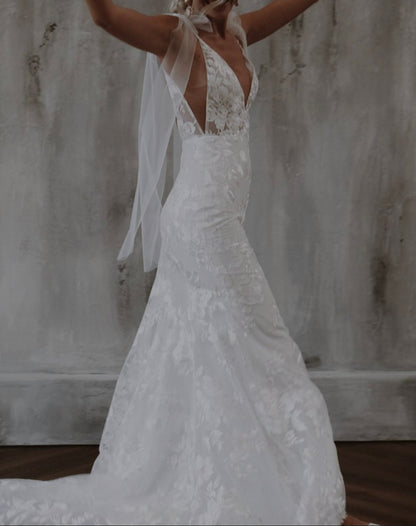 Elsie Sheath Wedding Gown All Sizes