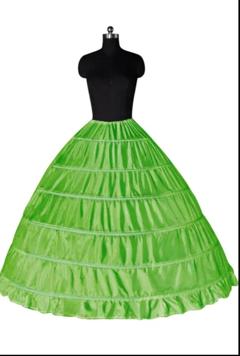 6 Hoop Ball Gown Petticoat Up to 49" Waist