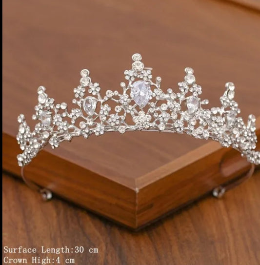 Floral Trilliant Wedding Tiara