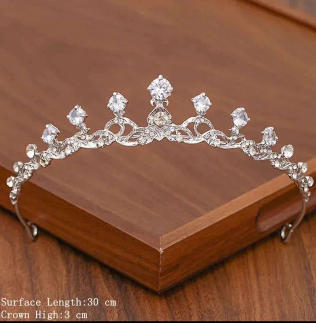 Round Cut Wedding Tiara