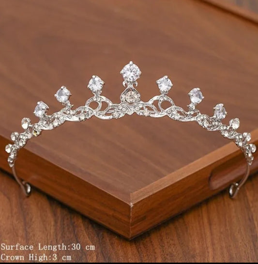 Round Cut Wedding Tiara