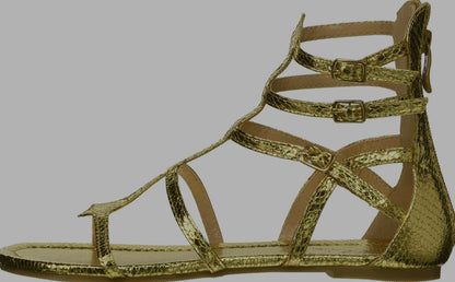 Athena-015 Strappy Faux Leather Gladiator Sandals