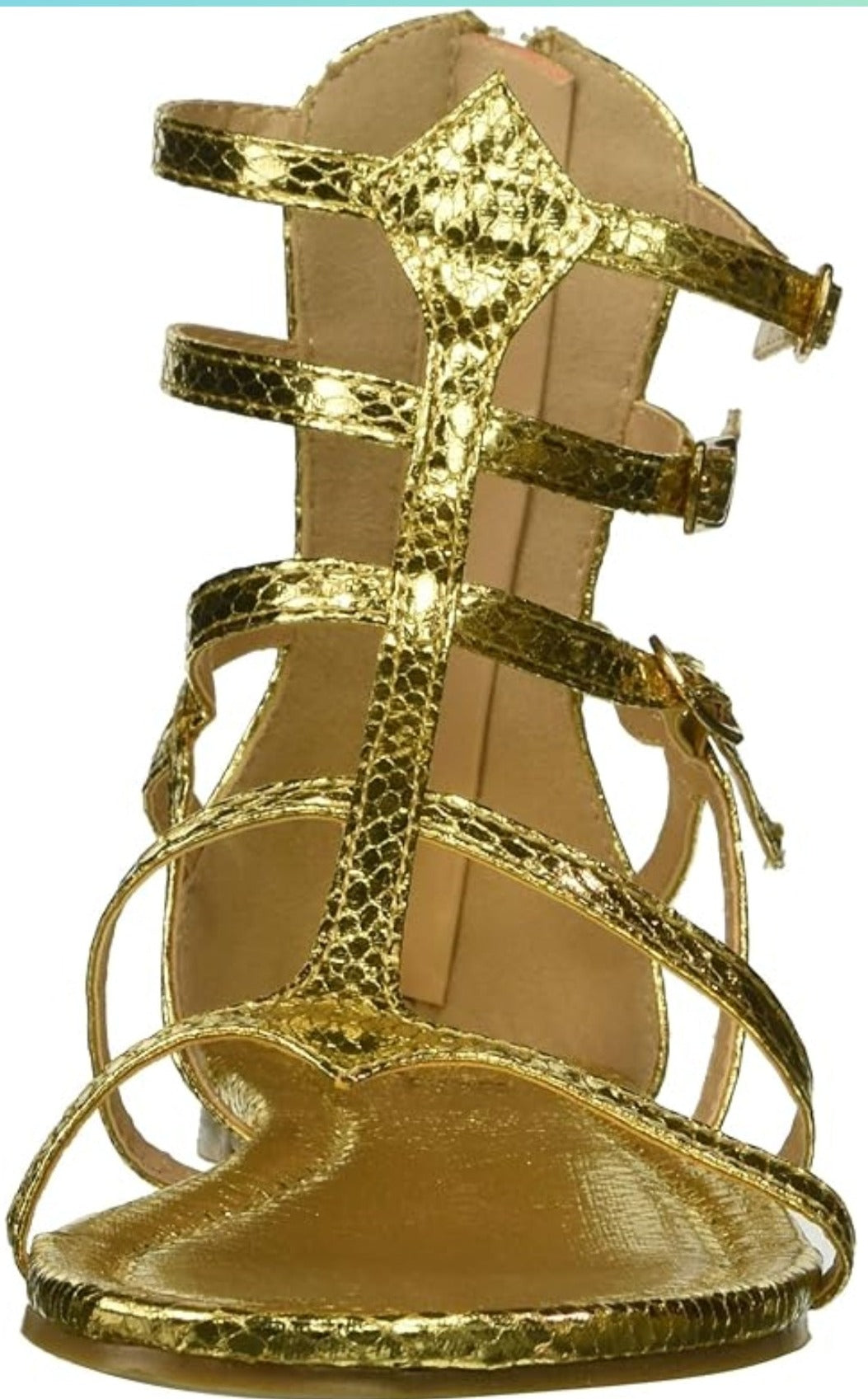 Athena-015 Strappy Faux Leather Gladiator Sandals