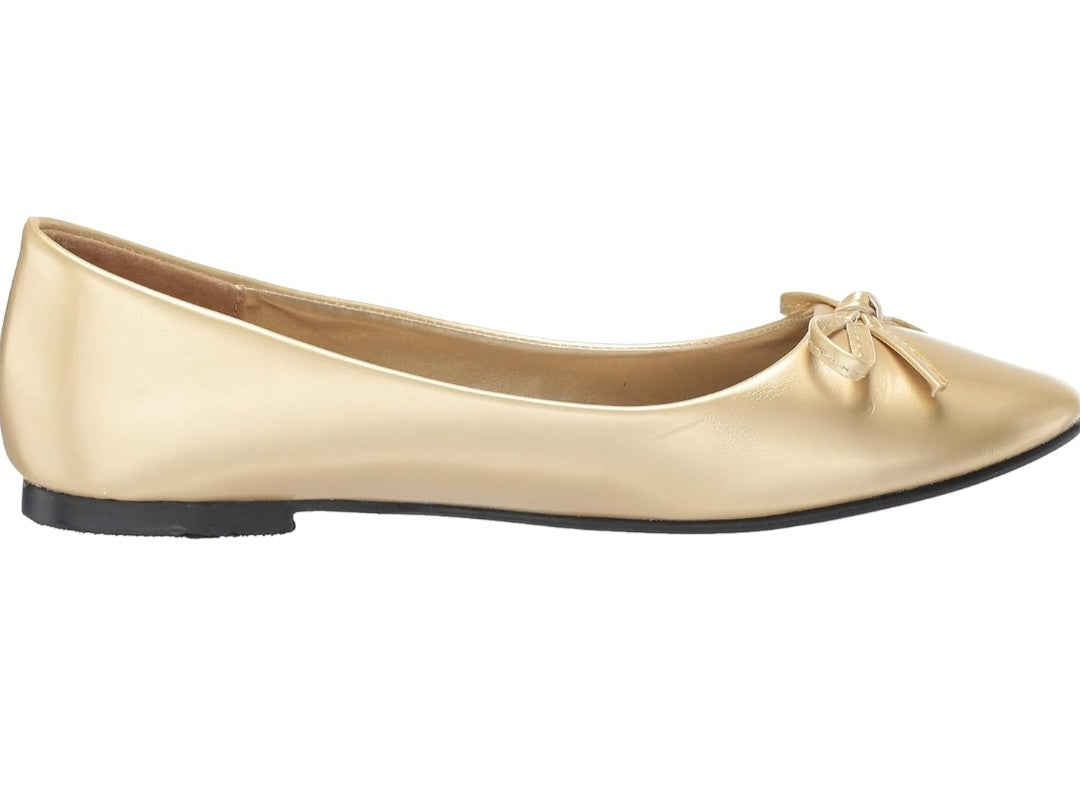 Mila-016 Faux Leather Ballet Flats