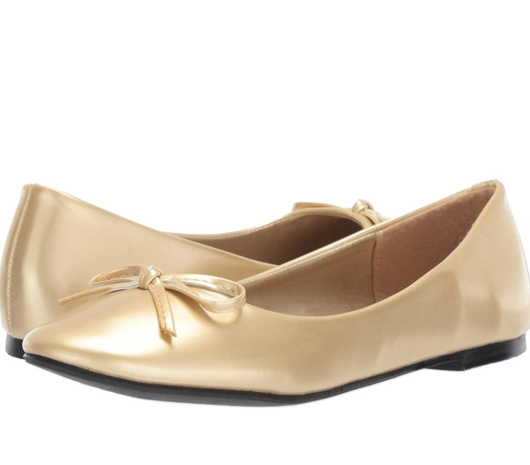 Mila-016 Faux Leather Ballet Flats