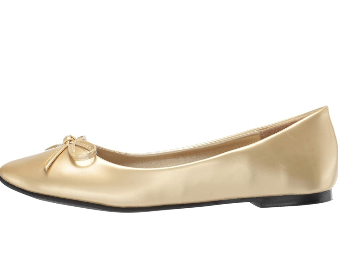 Mila-016 Faux Leather Ballet Flats