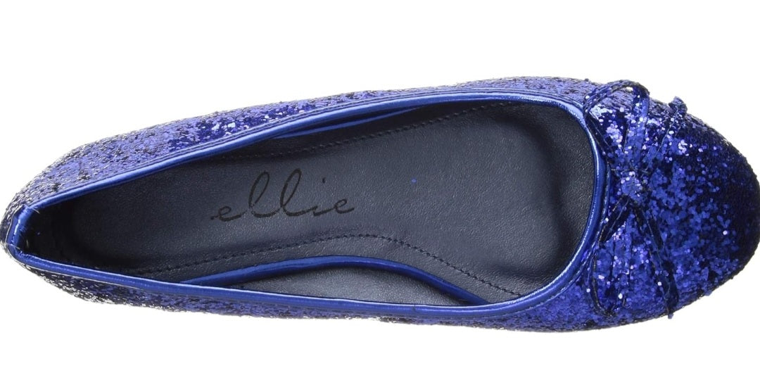 Mila-016-G Glitter Ballet Flats