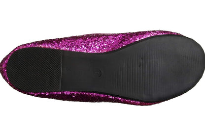 Mila-016-G Glitter Ballet Flats