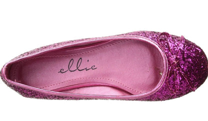 Mila-016-G Glitter Ballet Flats