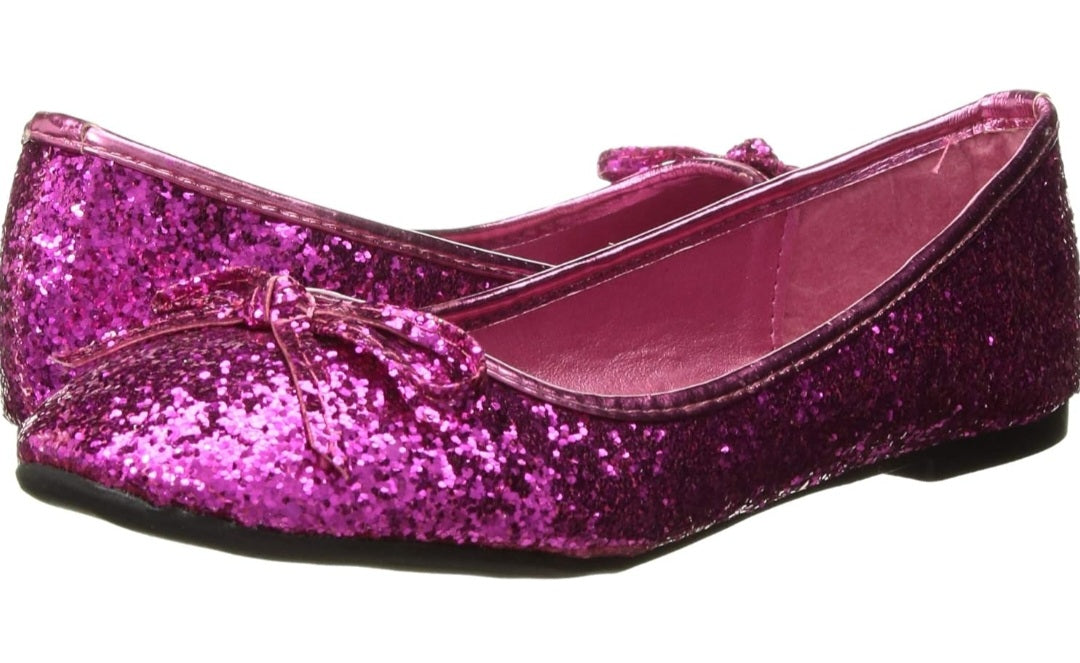 Mila-016-G Glitter Ballet Flats