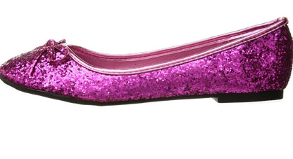 Mila-016-G Glitter Ballet Flats