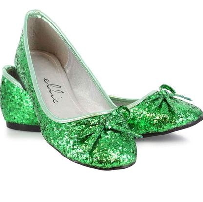 Mila-016-G Glitter Ballet Flats