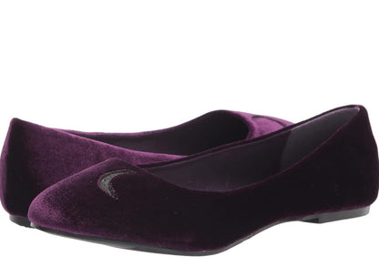 Spell-016 Moon Velvet Ballet Flats