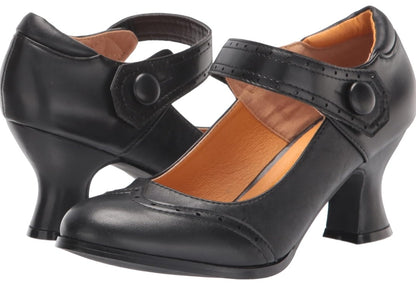 Claudia-253 Faux Leather Vintage Mary Jane