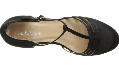 Lucille-254 Vintage Satin T Pumps