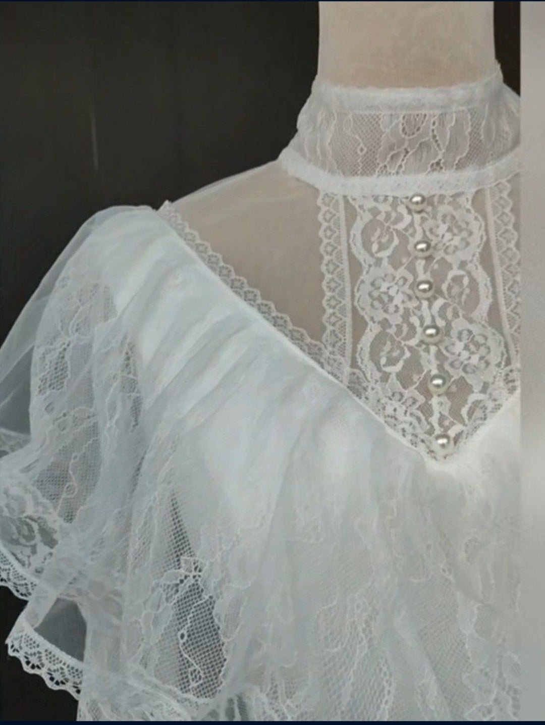 Victorian Lace Sheath Wedding Gown All Sizes/Colors