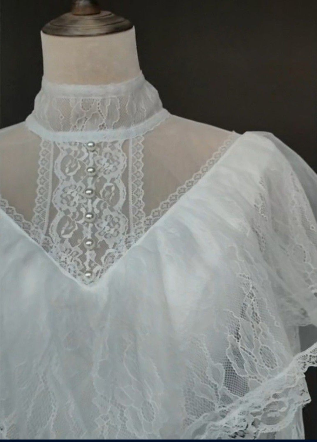 Victorian Lace Sheath Wedding Gown All Sizes/Colors