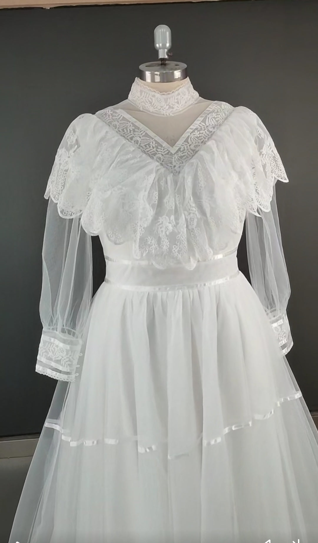 Victorian Tulle/Lace Wedding Gown All Sizes/Colors