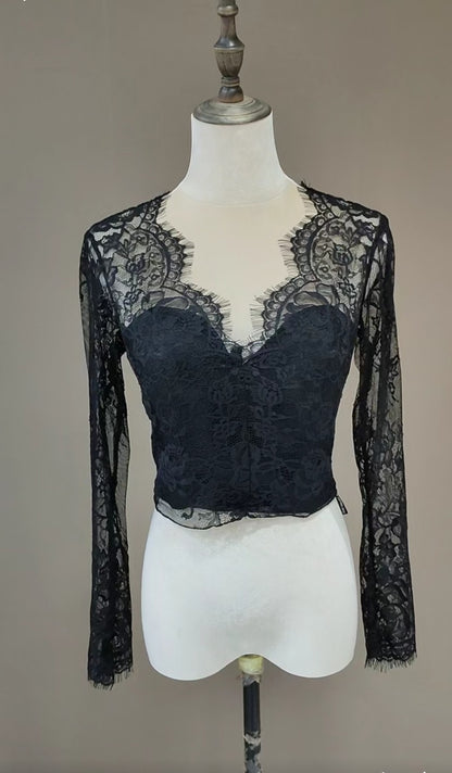 Eyelash Lace Wedding Top