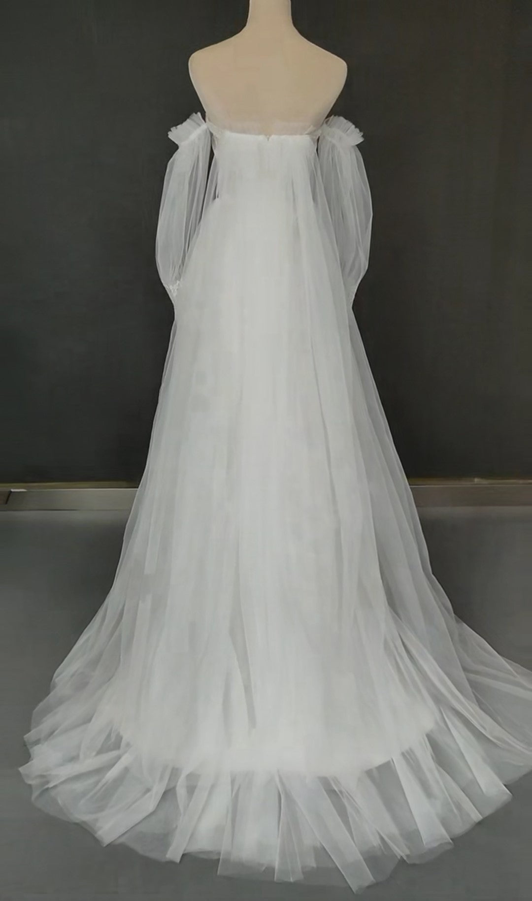 Custom Embroidered Tulle Sexy Wedding Gown All Sizes