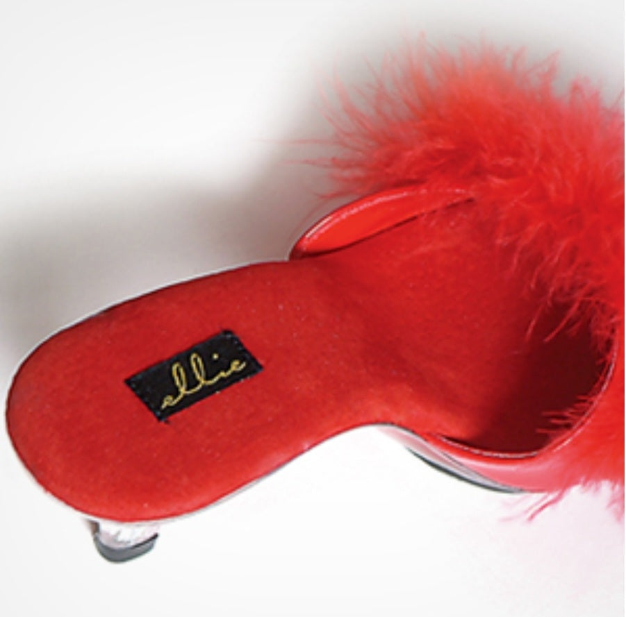 Sasha-305 3" Heel Glamour Slippers