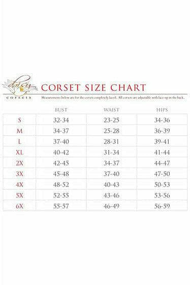 Queen Size Top Drawer Cotton Steel Corset Top