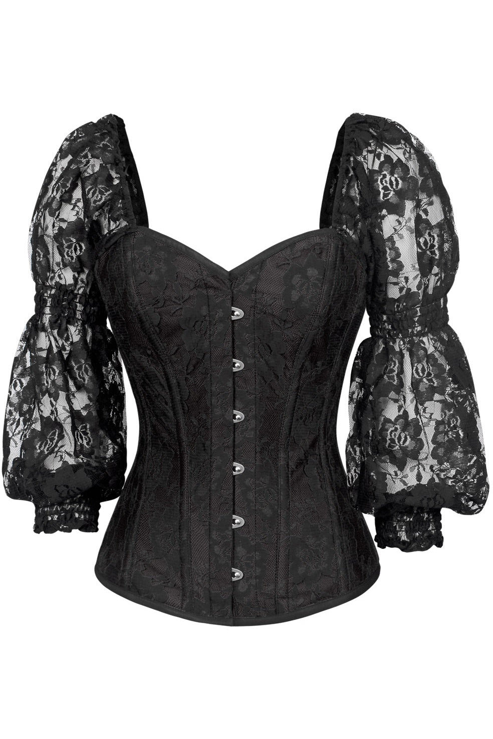 Queen Top Drawer Lace Overlay Steel Boned Corset